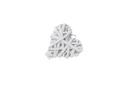 Trang trí trái tim bằng mây 10cm A224