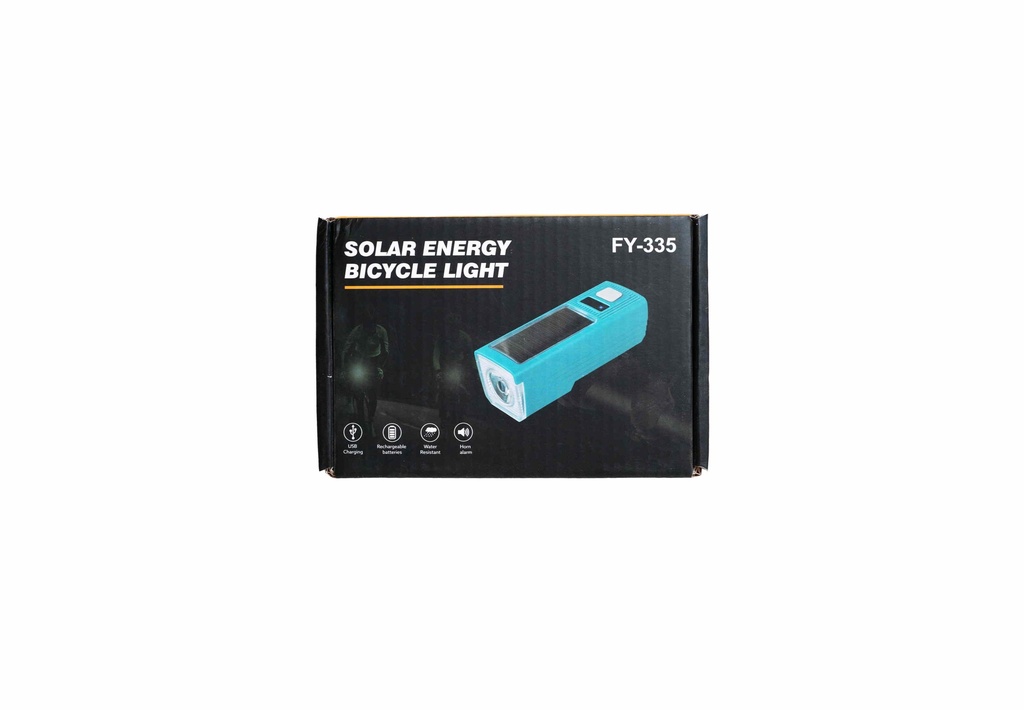Đèn xe đạp sạc năng lượng mặt trời và USB A2361